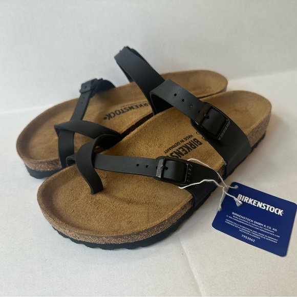 Birkenstock “Mayari” Black Cross-Strap Sandals Size 37 New With Tags! - Picture 3 of 9